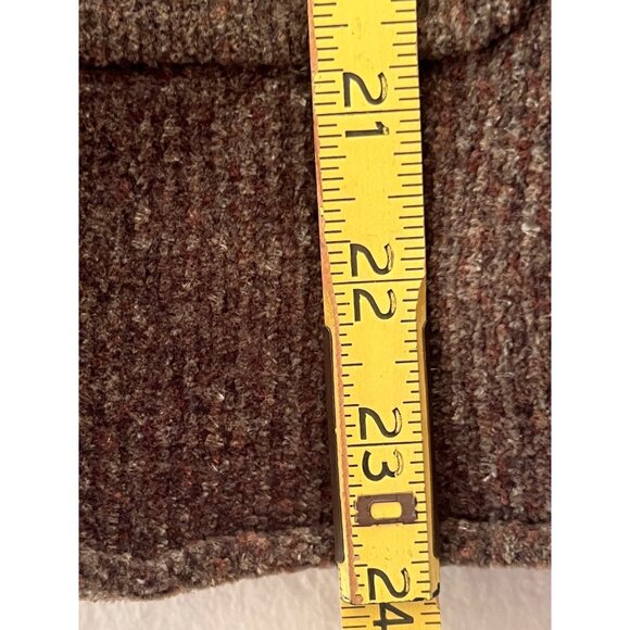 Evan-Picone Women's L Brown Button-Up V-Neck Cardigan Sweater  Acrylic/Polyester - Picture 12 of 14